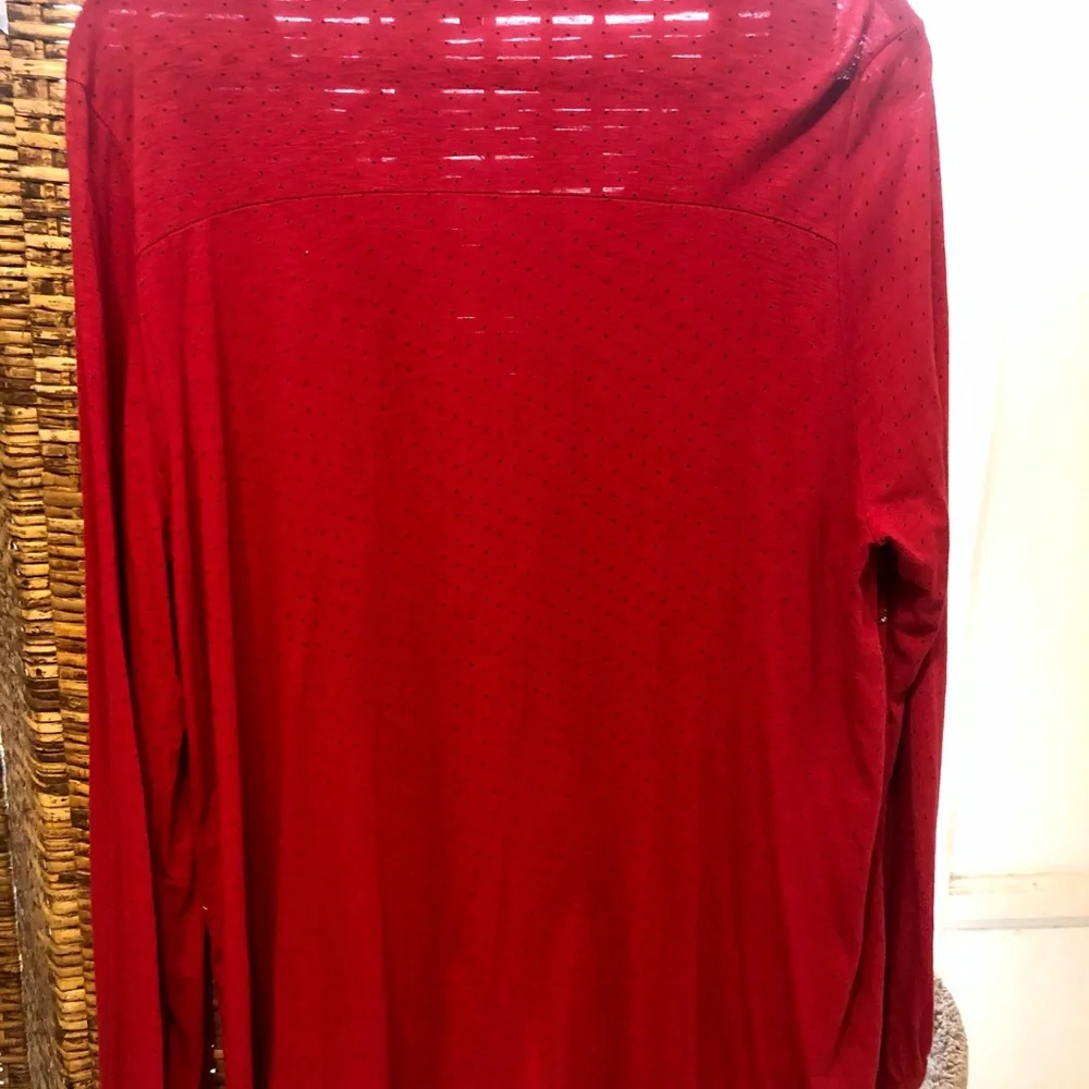 ππ LUCKY BRAND 1X RED TOP! ππ - Picture 3 of 8